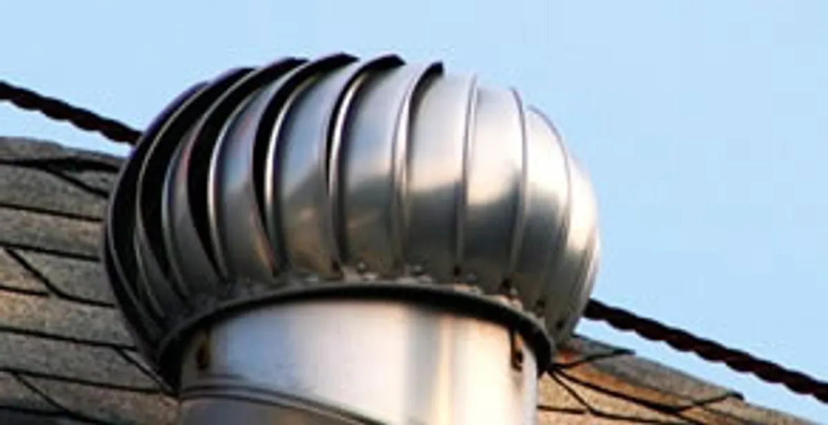 attic fan installation services with professionally installed roof ventilation unit in Green Bay, WI