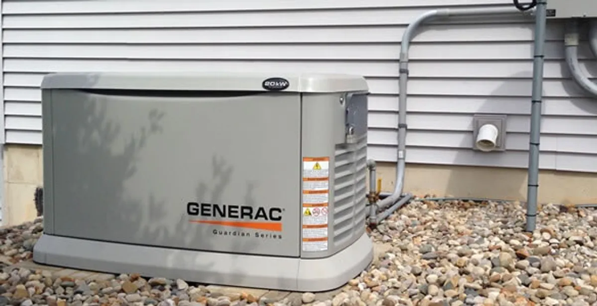 generator installation service featuring outdoor standby generator setup by licensed electricians in Green Bay, WI