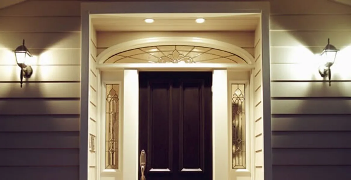 security light installation services with professionally installed entryway lighting in Green Bay, WI
